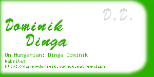 dominik dinga business card